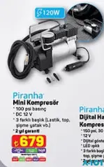 PİRANHA MİNİ KOMPRESÖR